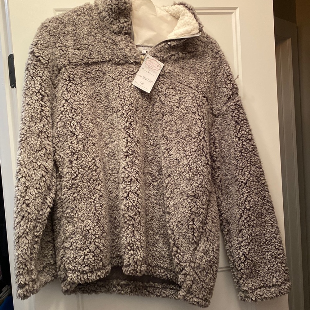 Peach Love pullover size large with tags